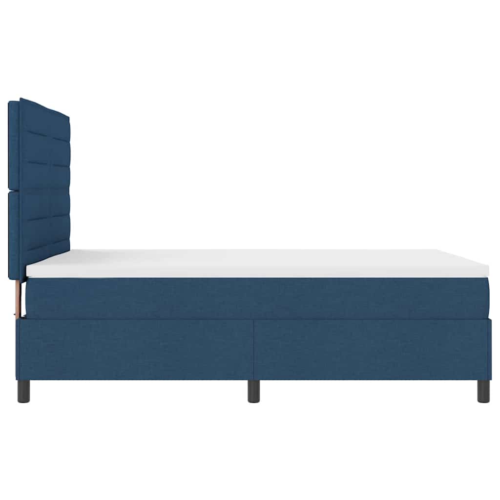 Boxspringbed met matras met hoofdeinde Blauw 140 x 200 cm Stof is nu te koop bij PeponiXL, paradijselijk wonen!