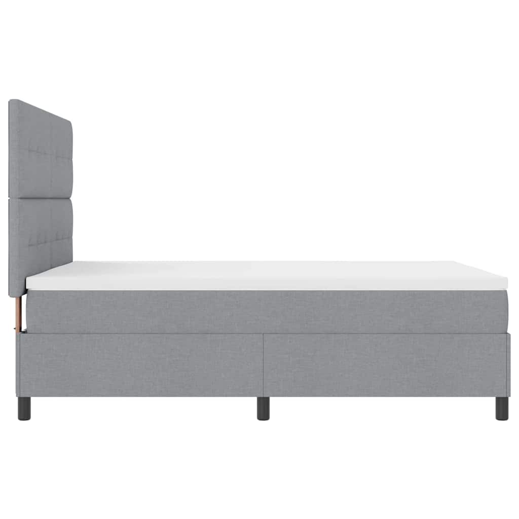 Boxspringbed met matras Lichtgrijs 160 x 200 cm Stof is nu te koop bij PeponiXL, paradijselijk wonen!