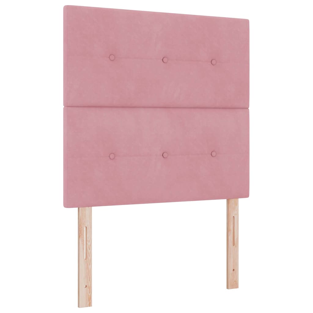 Boxspringbed met matras Roze 120 x 190 cm Fluweel is nu te koop bij PeponiXL, paradijselijk wonen!