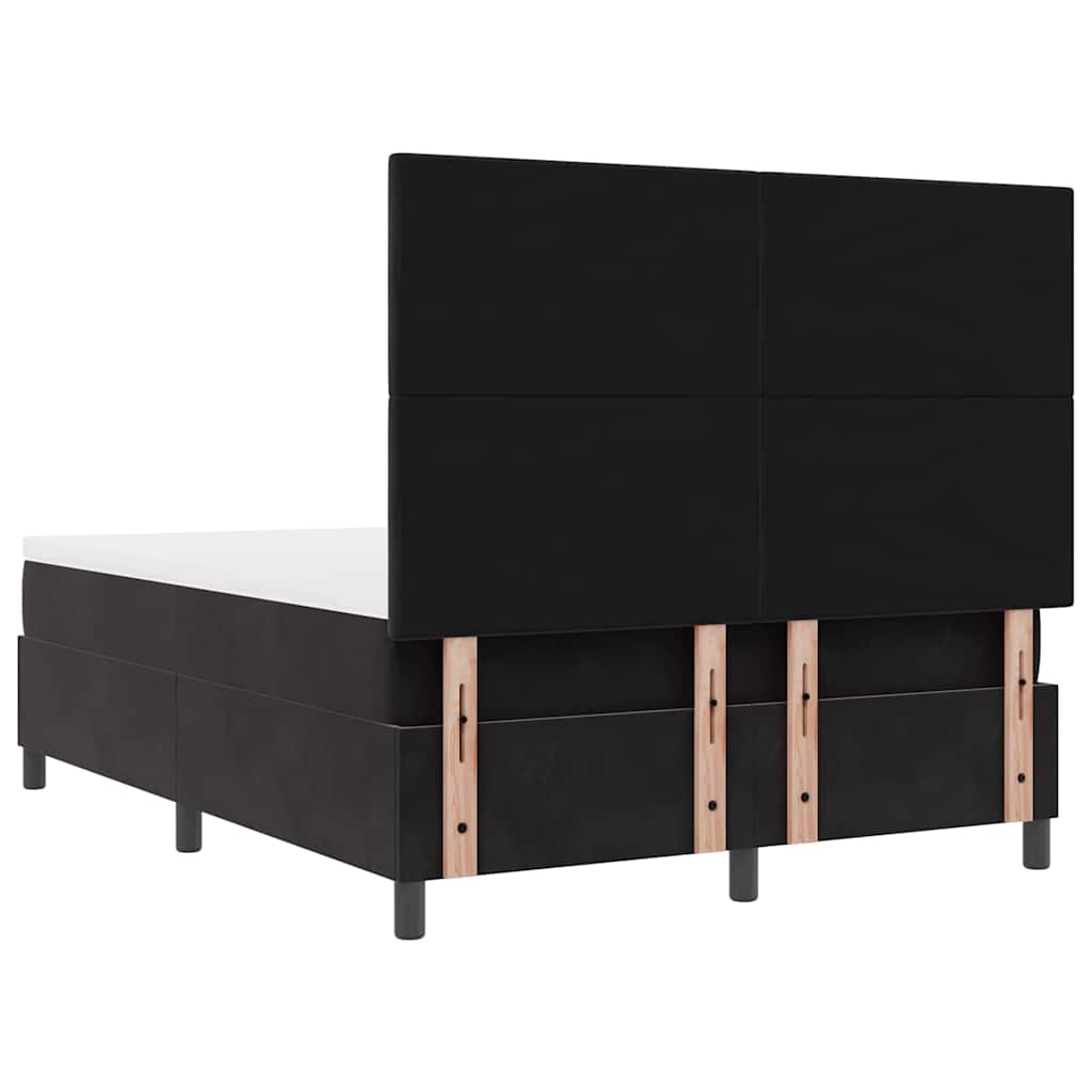 Boxspringbed met matras Zwart 160 x 200 cm Fluweel is nu te koop bij PeponiXL, paradijselijk wonen!