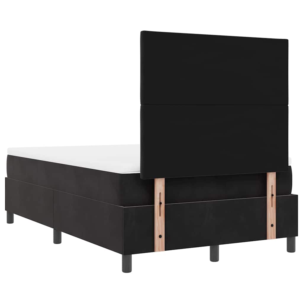 Boxspringbed met matras Zwart 120 x 200 cm Fluweel is nu te koop bij PeponiXL, paradijselijk wonen!