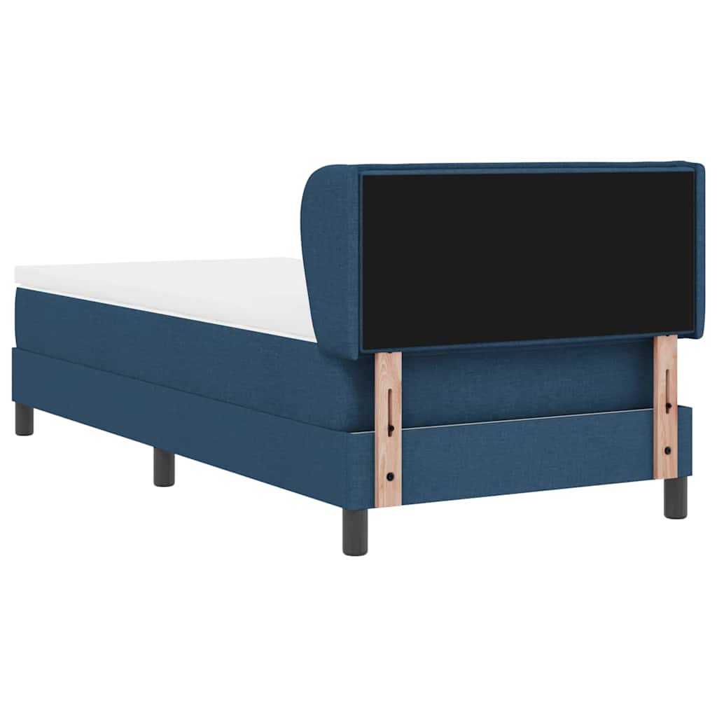 Boxspringbed met matras met hoofdeinde Blauw 90 x 190 cm Stof is nu te koop bij PeponiXL, paradijselijk wonen!