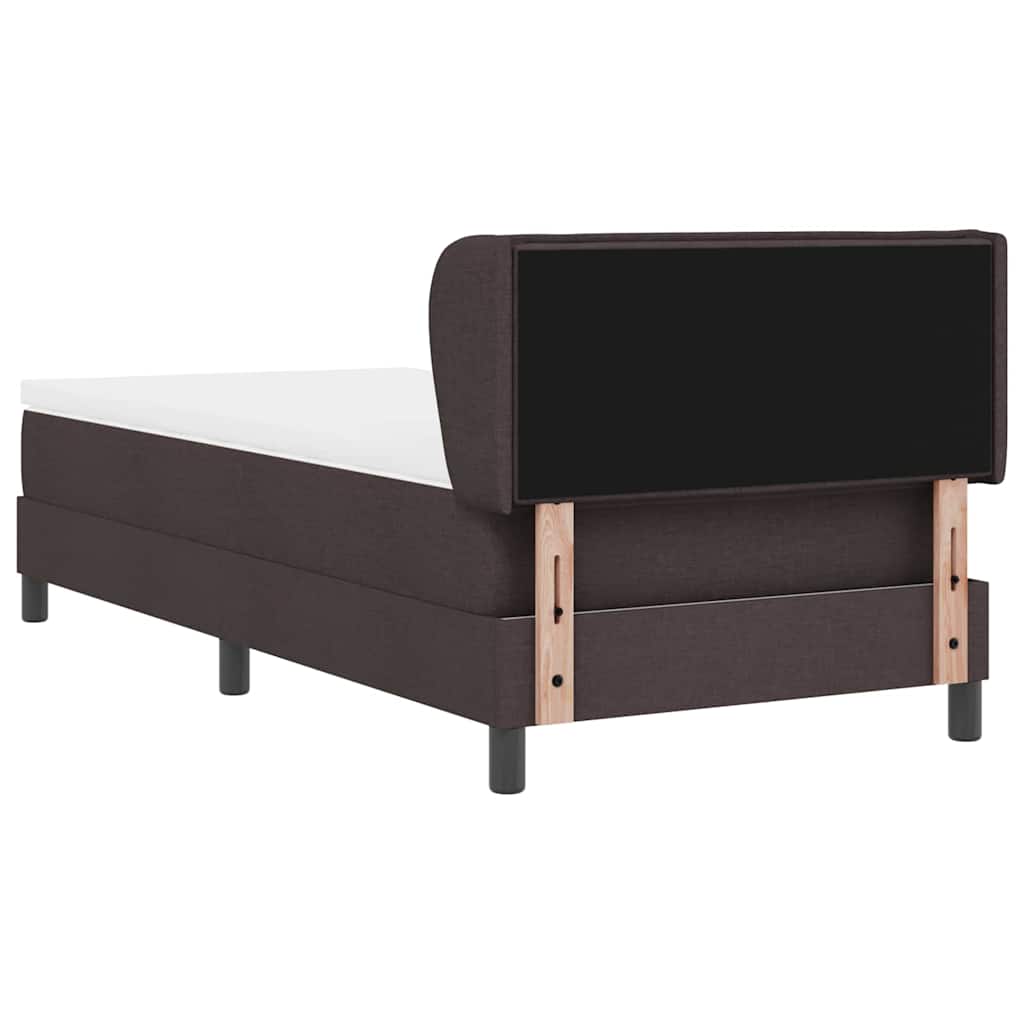 Boxspringbed met matras Donkerbruin 90 x 200 cm Stof is nu te koop bij PeponiXL, paradijselijk wonen!