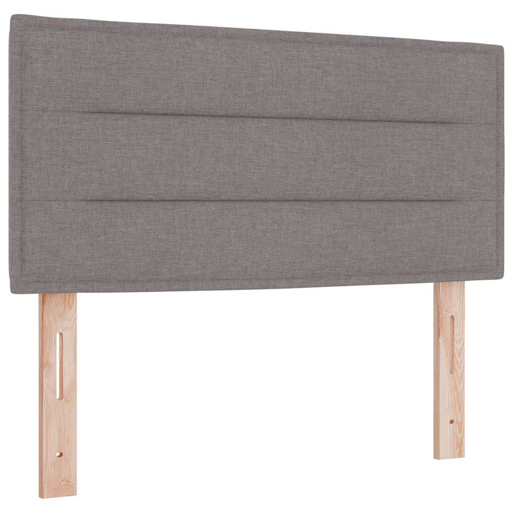 Boxspringbed met matras met hoofdeinde Taupe 90 x 200 cm Stof is nu te koop bij PeponiXL, paradijselijk wonen!