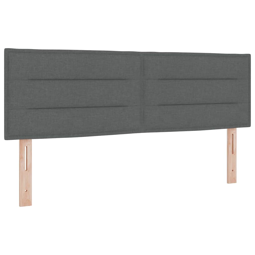 Boxspringbed met matras Donkergrijs 140 x 200 cm Stof is nu te koop bij PeponiXL, paradijselijk wonen!