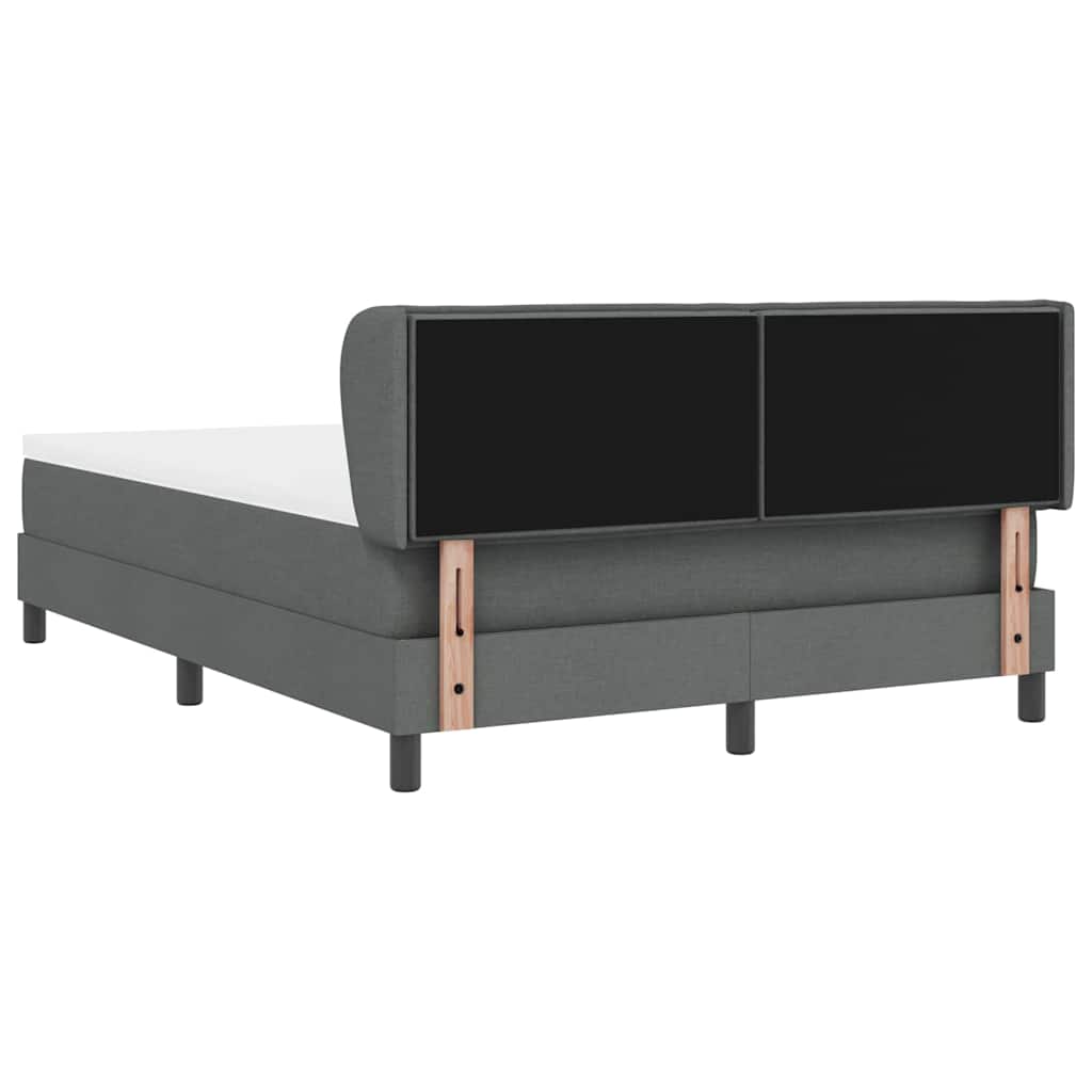 Boxspringbed met matras Donkergrijs 160 x 200 cm Stof is nu te koop bij PeponiXL, paradijselijk wonen!