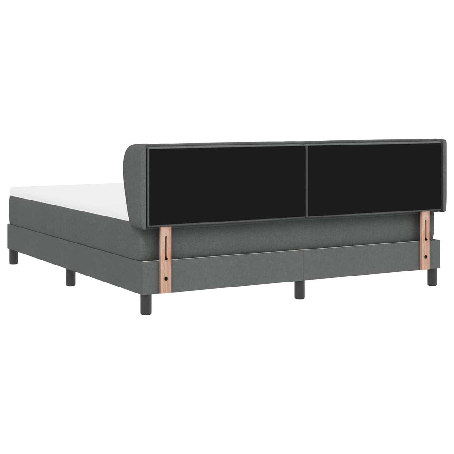 Boxspringbed met matras Donkergrijs 180 x 200 cm Stof is nu te koop bij PeponiXL, paradijselijk wonen!