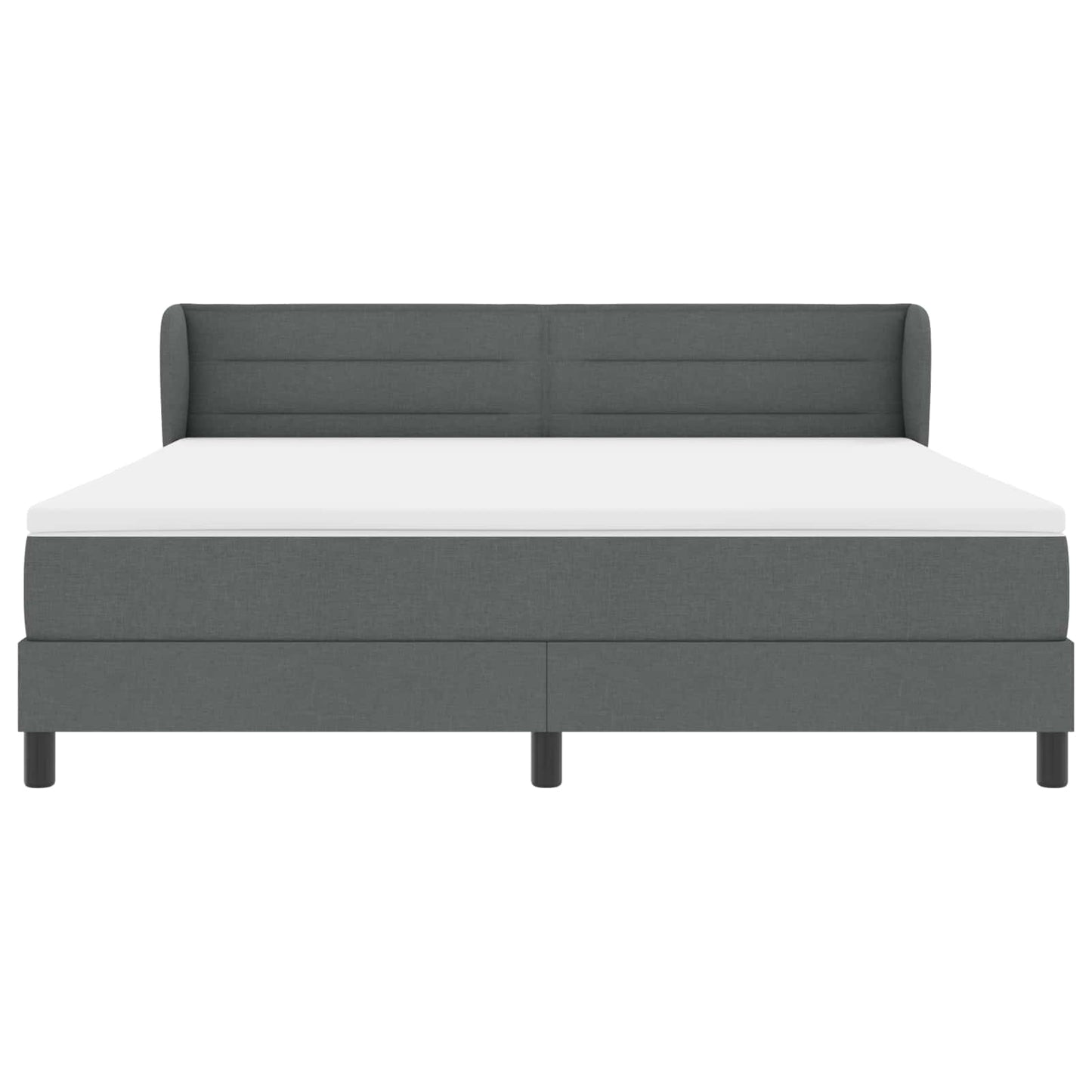 Boxspringbed met matras Donkergrijs 180 x 200 cm Stof is nu te koop bij PeponiXL, paradijselijk wonen!