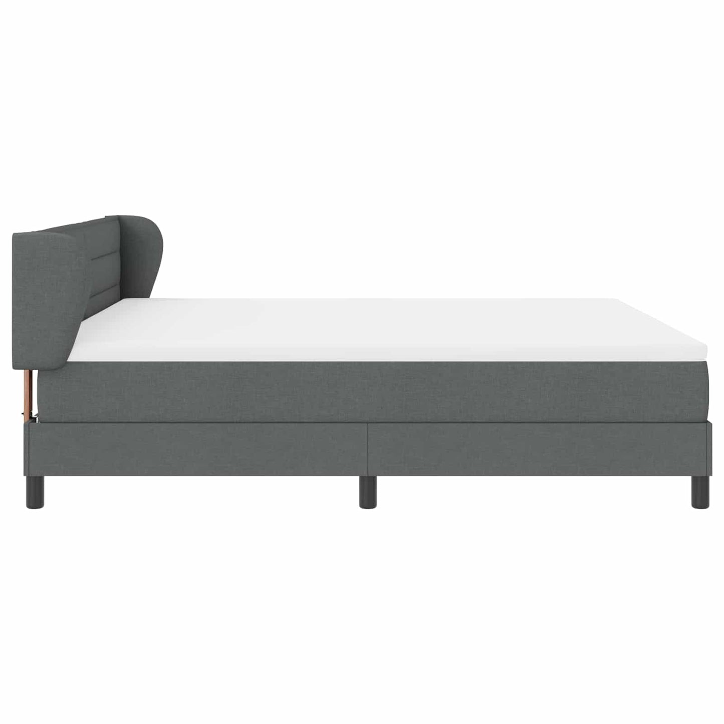 Boxspringbed met matras Donkergrijs 180 x 200 cm Stof is nu te koop bij PeponiXL, paradijselijk wonen!