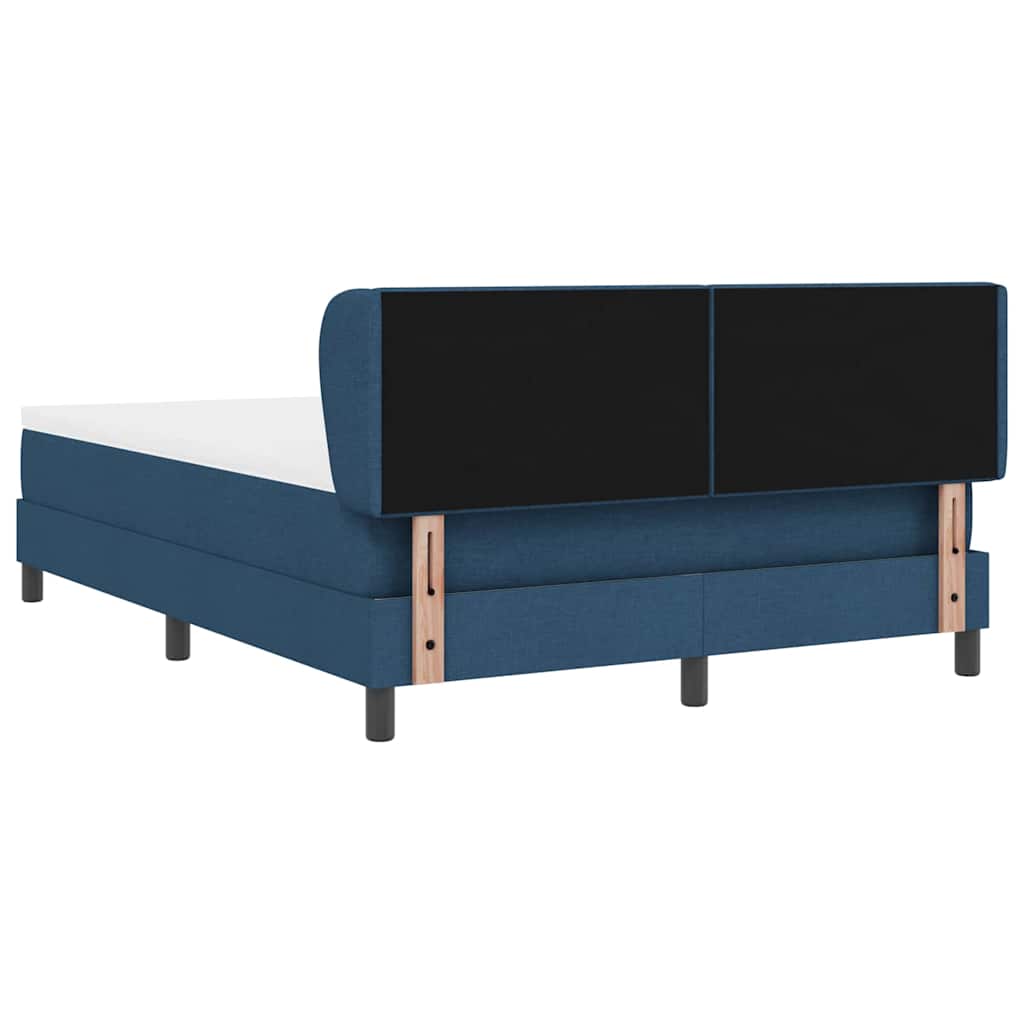 Boxspringbed met matras met hoofdeinde Blauw 140 x 200 cm Stof is nu te koop bij PeponiXL, paradijselijk wonen!