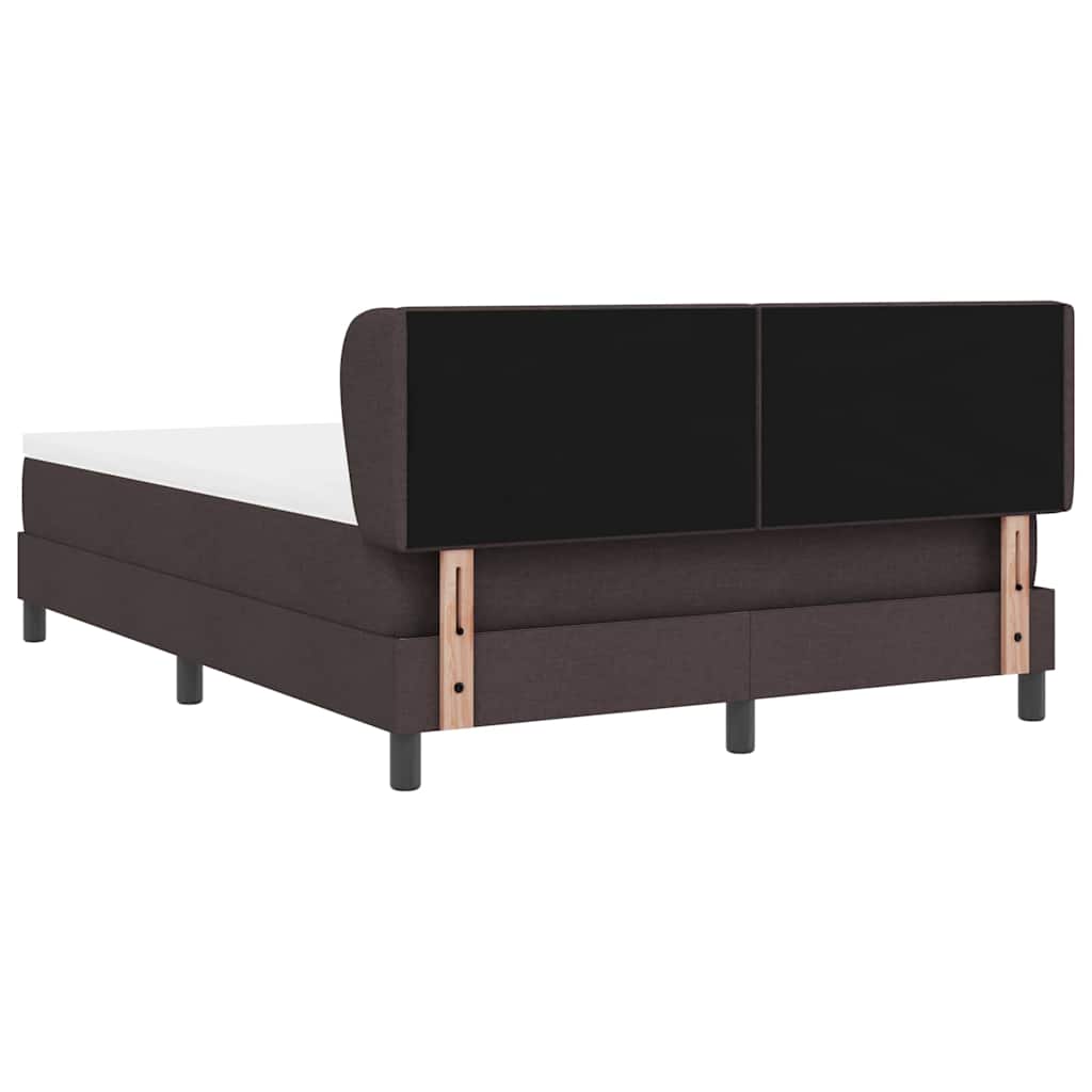 Boxspringbed met matras Donkerbruin 160 x 200 cm Stof is nu te koop bij PeponiXL, paradijselijk wonen!