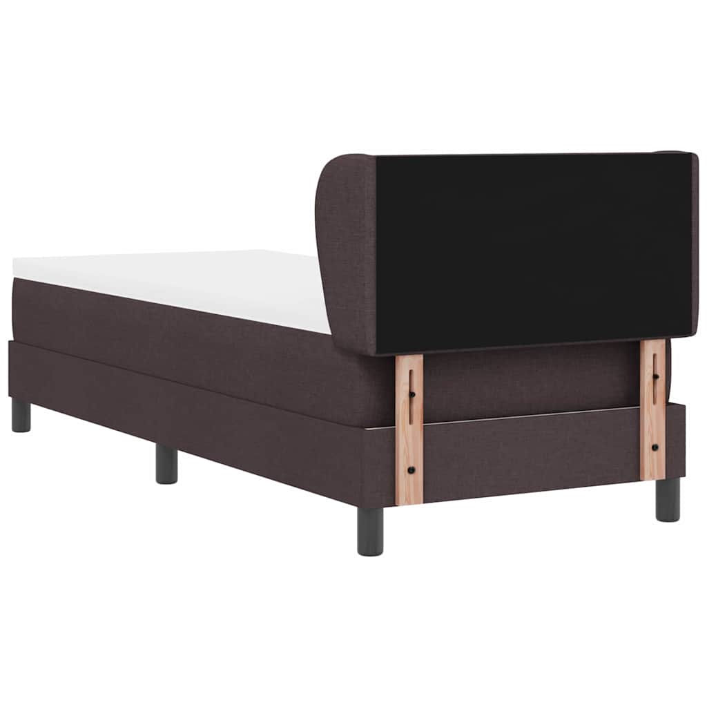 Boxspringbed met matras Donkerbruin 80 x 200 cm Stof is nu te koop bij PeponiXL, paradijselijk wonen!