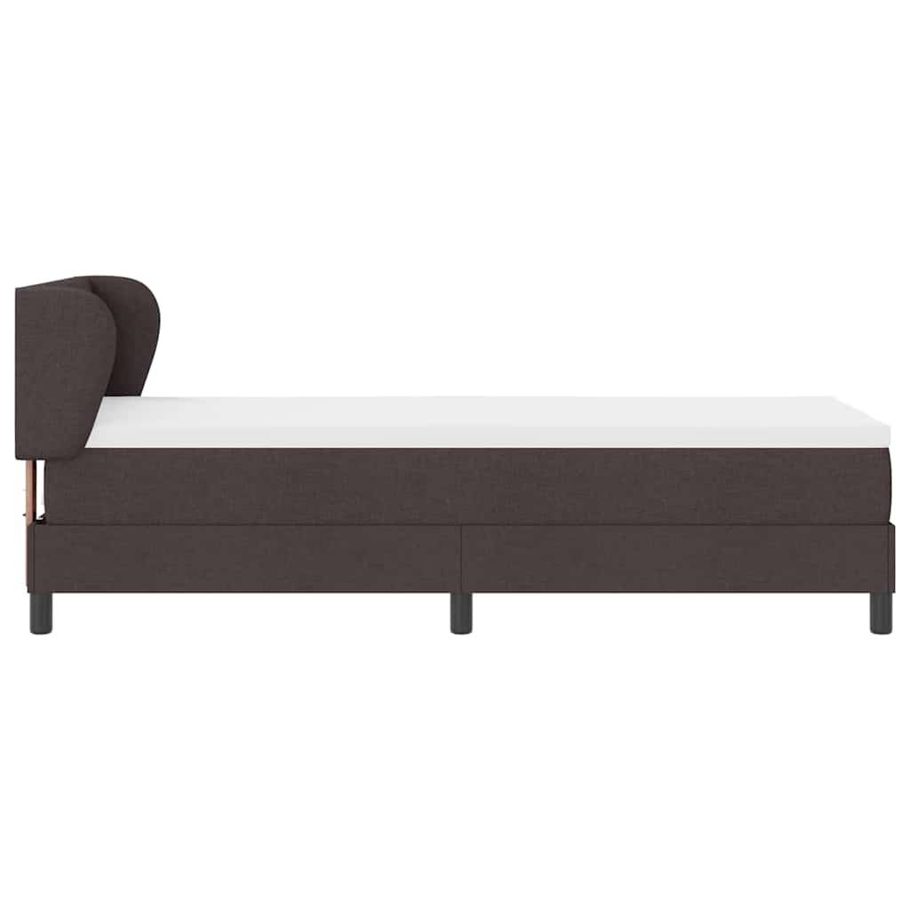 Boxspringbed met matras Donkerbruin 80 x 200 cm Stof is nu te koop bij PeponiXL, paradijselijk wonen!
