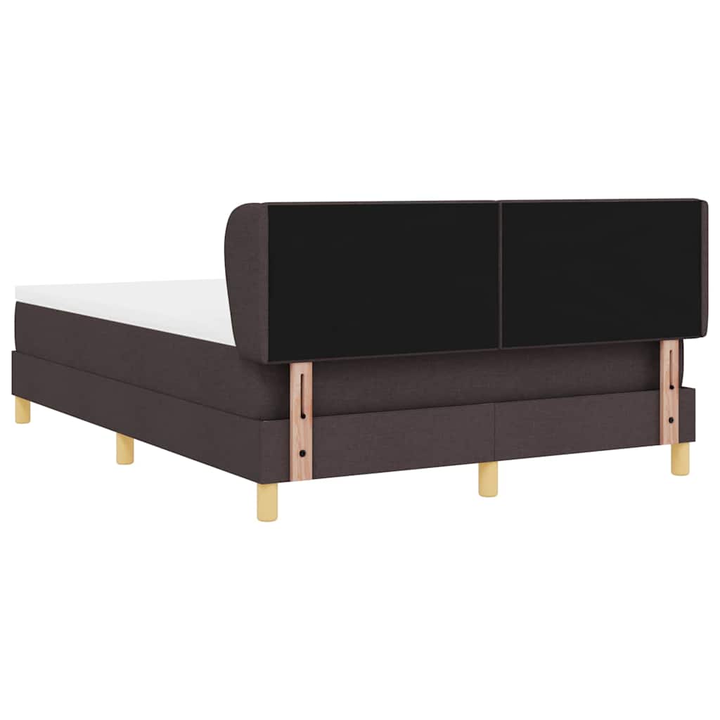 Boxspringbed met matras Donkerbruin 140 x 190 cm Stof is nu te koop bij PeponiXL, paradijselijk wonen!