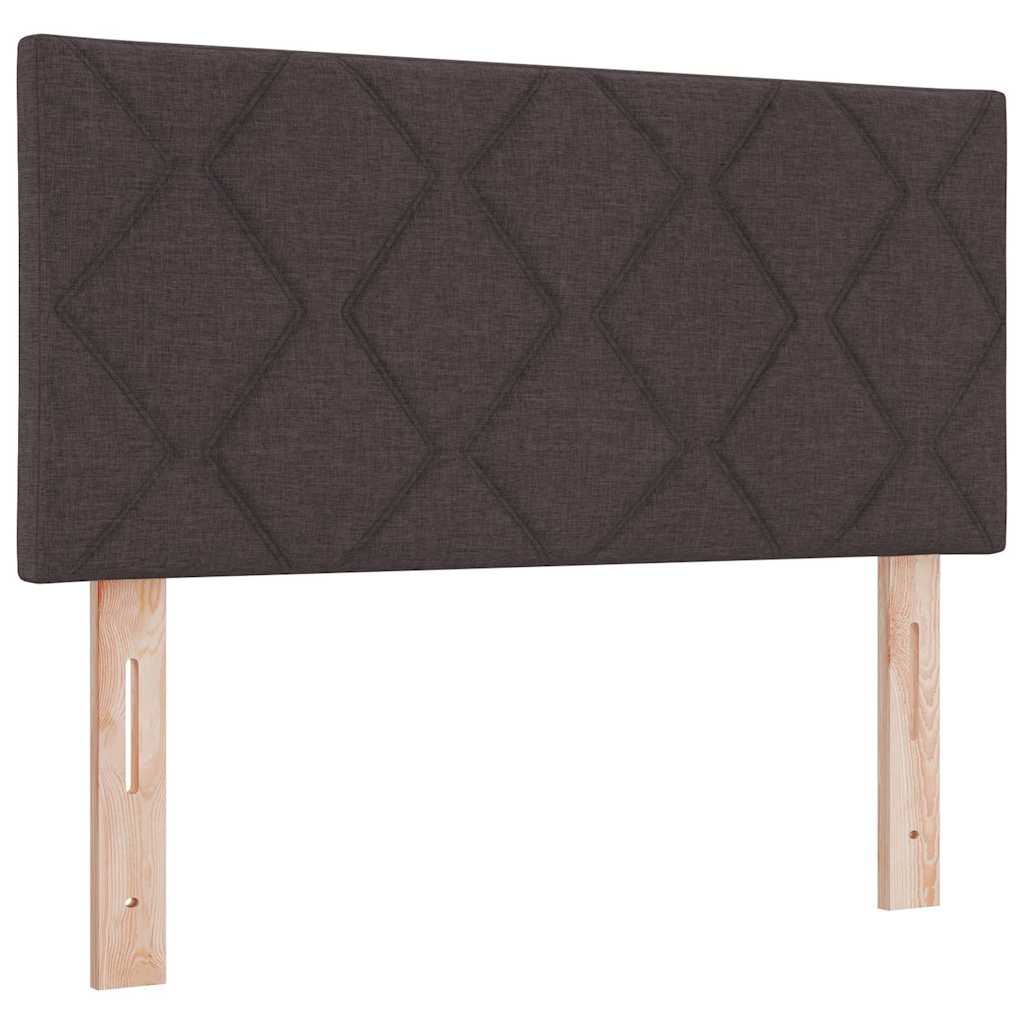 Boxspringbed met matras Donkerbruin 90 x 200 cm Stof is nu te koop bij PeponiXL, paradijselijk wonen!