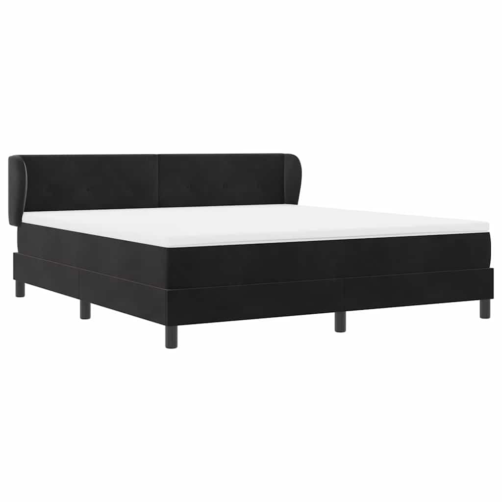 Boxspringbed met hoofdeinde Zwart 180 x 200 cm Fluweel is nu te koop bij PeponiXL, paradijselijk wonen!