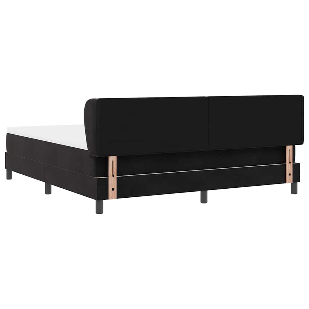 Boxspringbed met hoofdeinde Zwart 180 x 200 cm Fluweel is nu te koop bij PeponiXL, paradijselijk wonen!