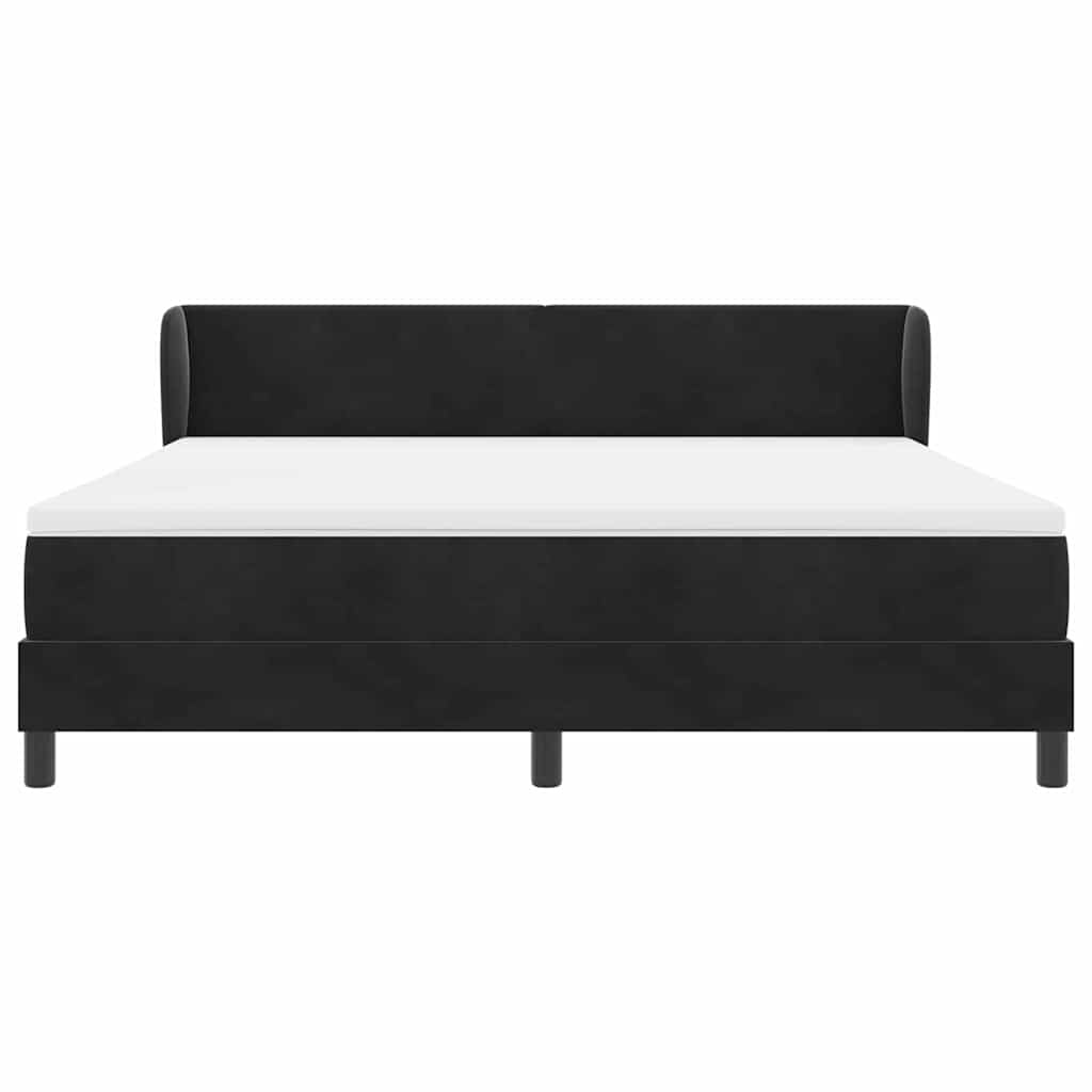 Boxspringbed met hoofdeinde Zwart 180 x 200 cm Fluweel is nu te koop bij PeponiXL, paradijselijk wonen!