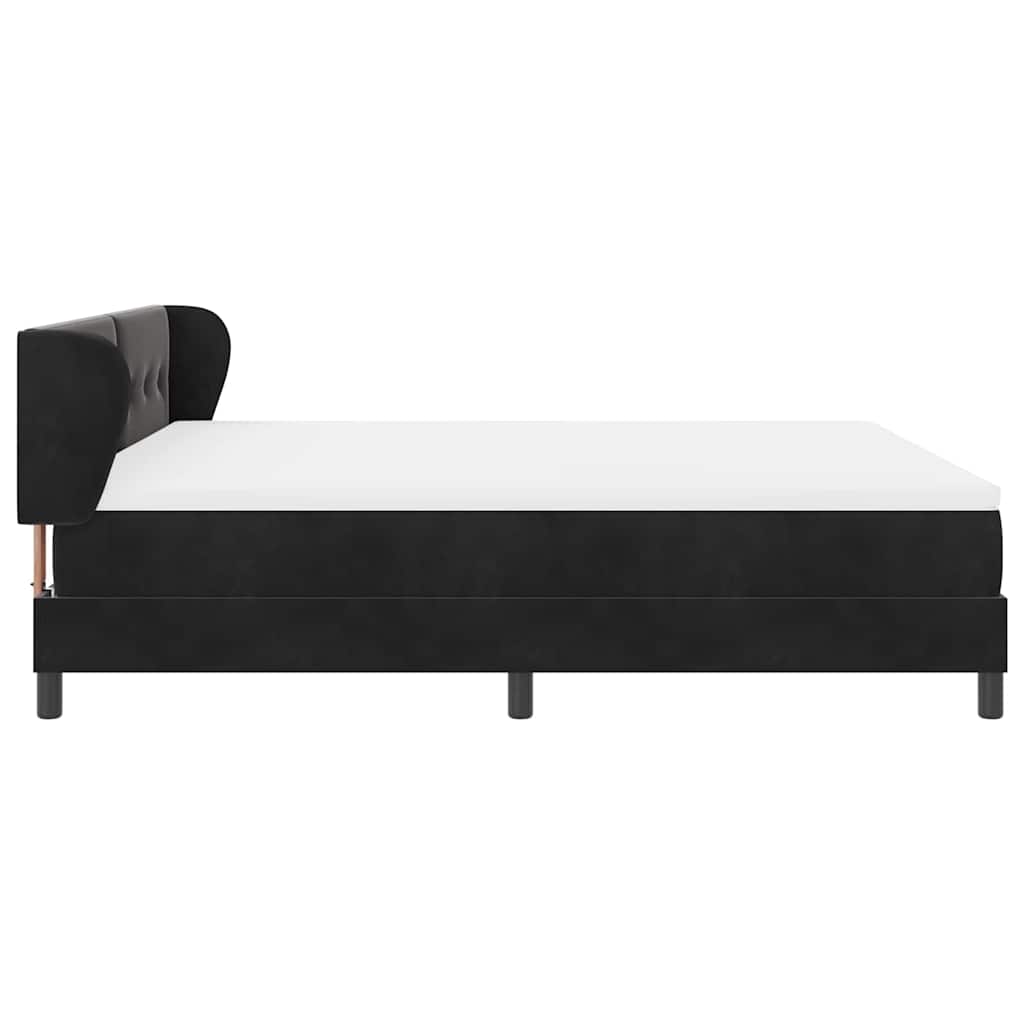 Boxspringbed met hoofdeinde Zwart 180 x 200 cm Fluweel is nu te koop bij PeponiXL, paradijselijk wonen!