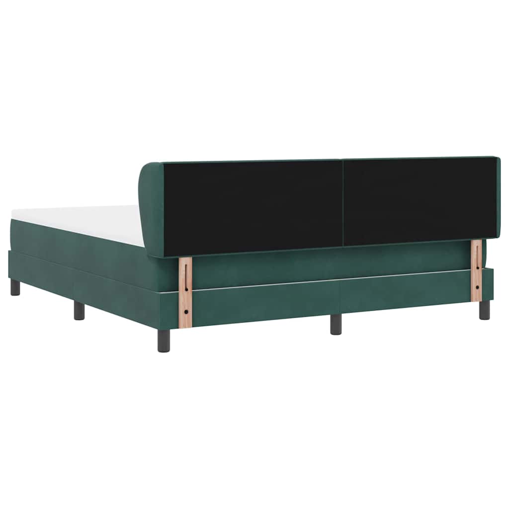 Boxspringbed met hoofdeinde Donkergroen 180 x 200 cm Fluweel is nu te koop bij PeponiXL, paradijselijk wonen!