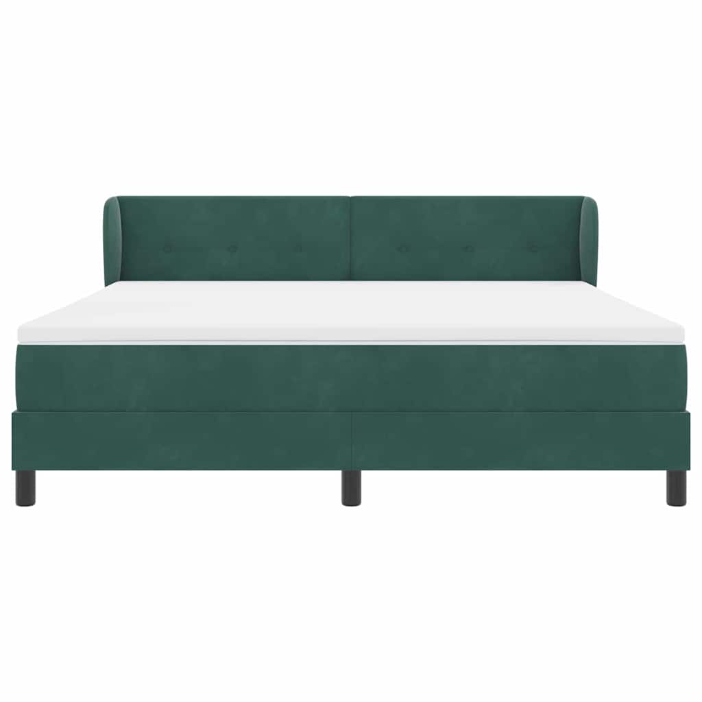 Boxspringbed met hoofdeinde Donkergroen 180 x 200 cm Fluweel is nu te koop bij PeponiXL, paradijselijk wonen!