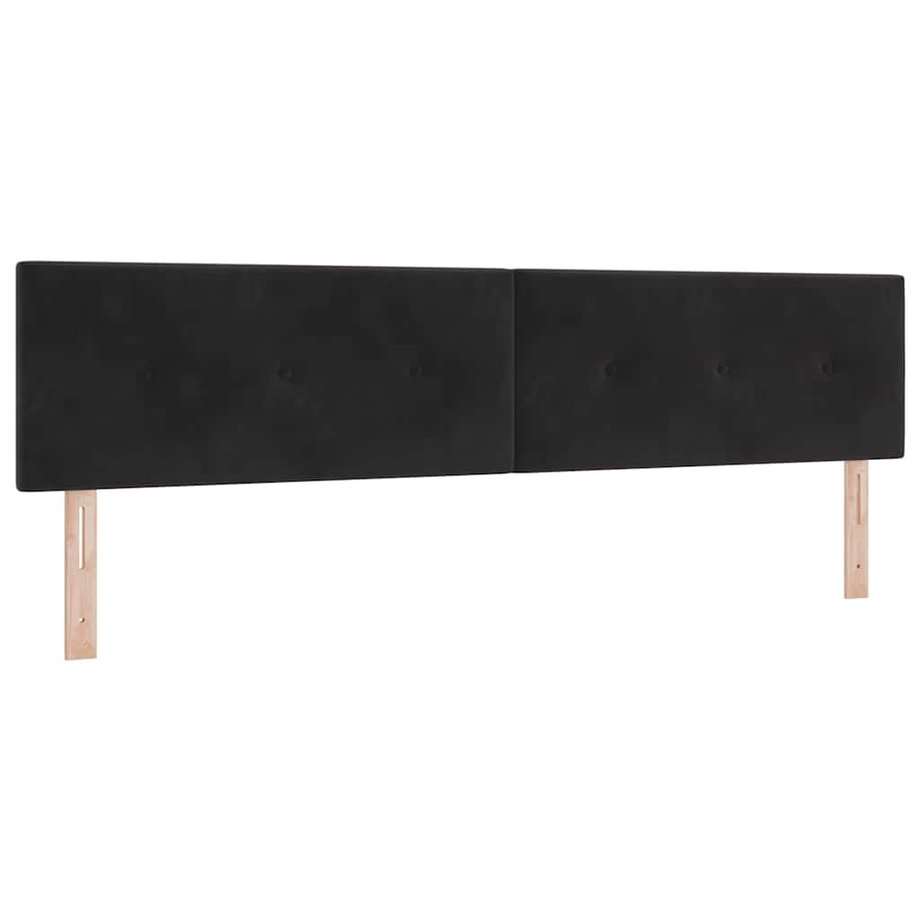 Boxspringbed met matras Zwart 200 x 200 cm Fluweel is nu te koop bij PeponiXL, paradijselijk wonen!
