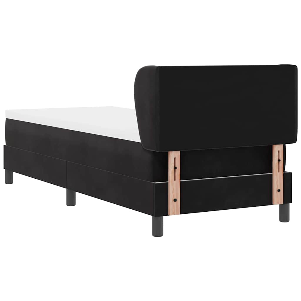 Boxspringbed met hoofdeinde Zwart 80 x 200 cm Fluweel is nu te koop bij PeponiXL, paradijselijk wonen!