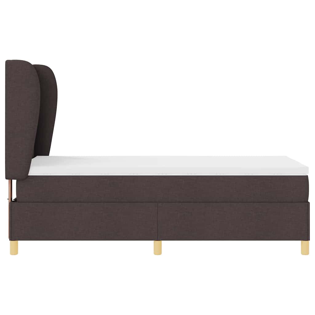 Boxspringbed met matras Donkerbruin 200 x 80 cm Stof is nu te koop bij PeponiXL, paradijselijk wonen!