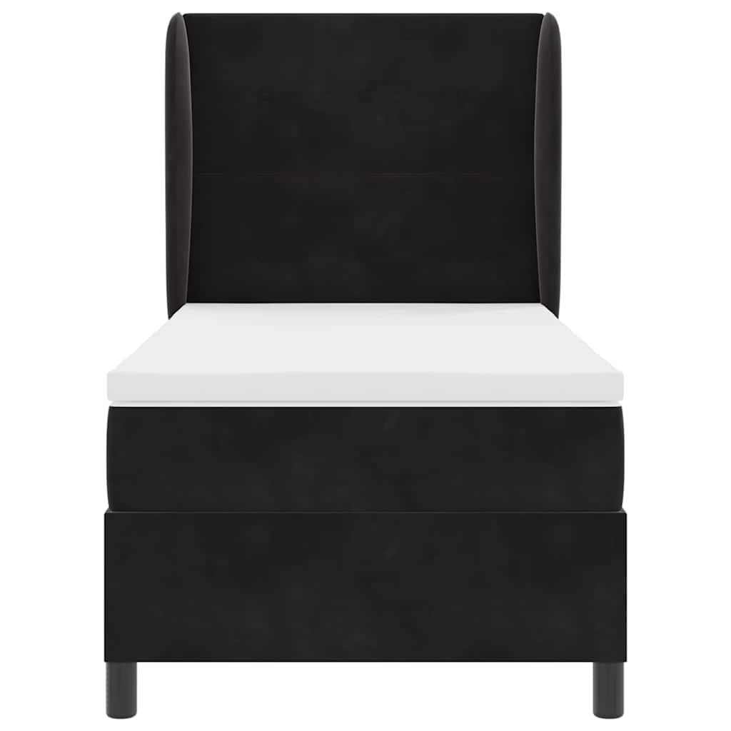 Boxspringbed met matras Zwart 200 x 80 cm Fluweel is nu te koop bij PeponiXL, paradijselijk wonen!