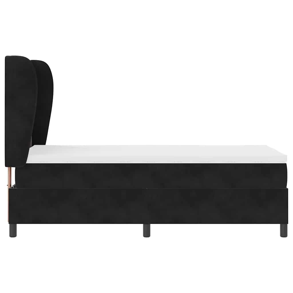 Boxspringbed met matras Zwart 200 x 80 cm Fluweel is nu te koop bij PeponiXL, paradijselijk wonen!