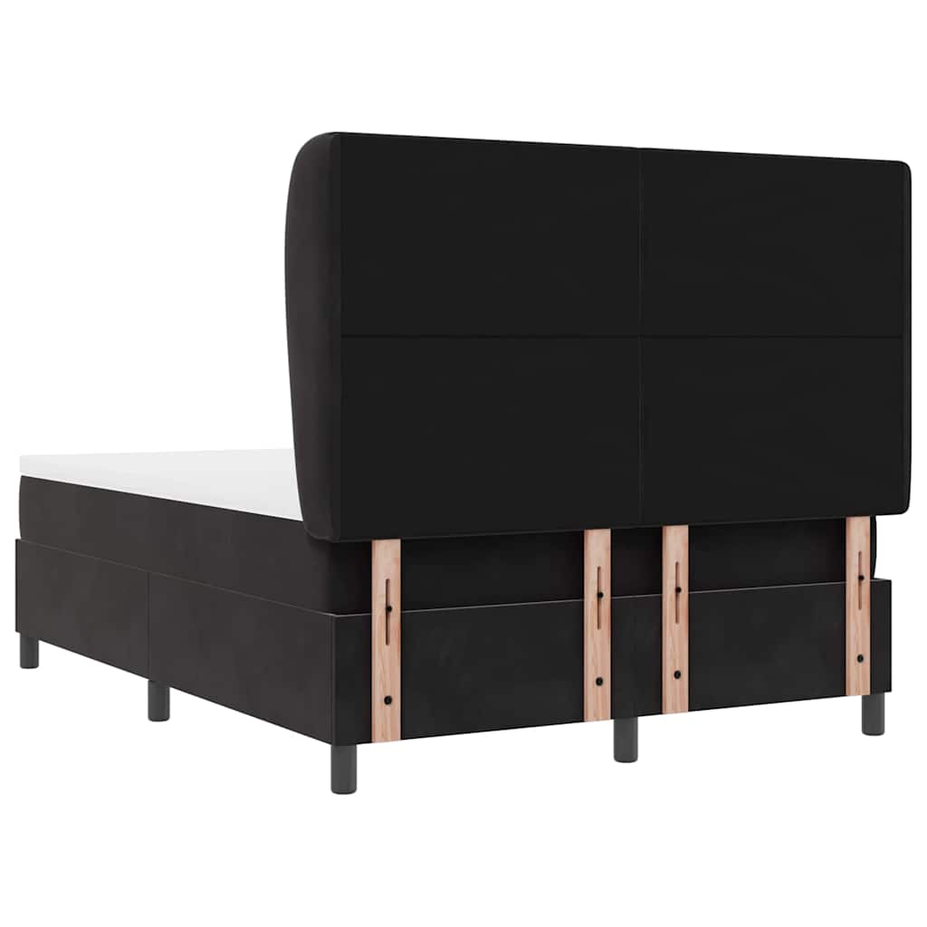 Boxspringbed met matras Zwart 200 x 140 cm Fluweel is nu te koop bij PeponiXL, paradijselijk wonen!
