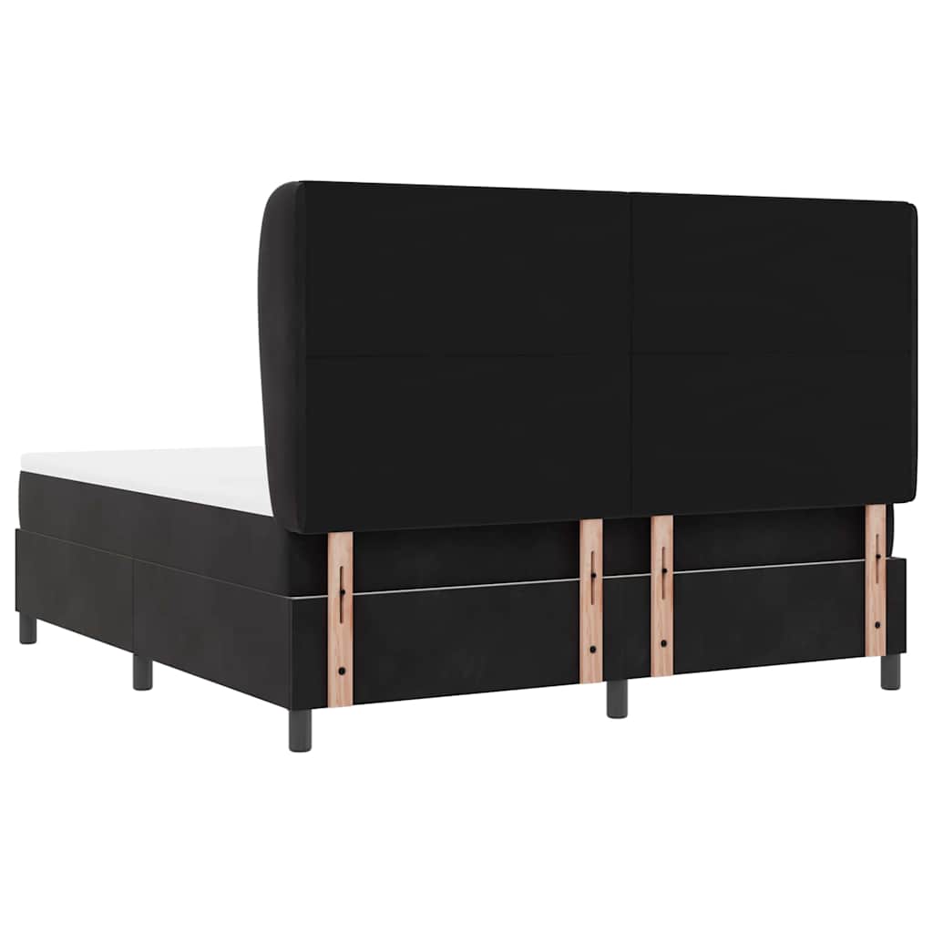 Boxspringbed met matras Zwart 200 x 180 cm Fluweel is nu te koop bij PeponiXL, paradijselijk wonen!