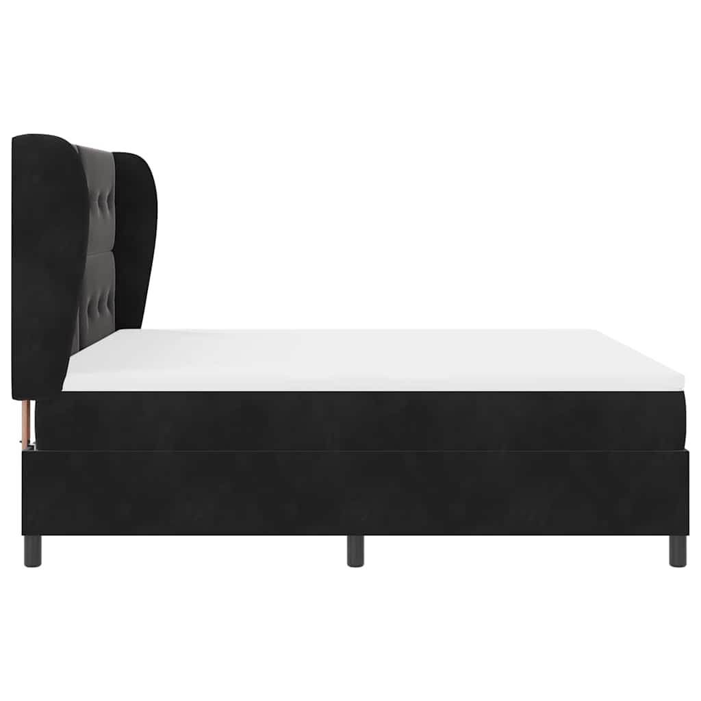 Boxspringbed met matras Zwart 200 x 180 cm Fluweel is nu te koop bij PeponiXL, paradijselijk wonen!