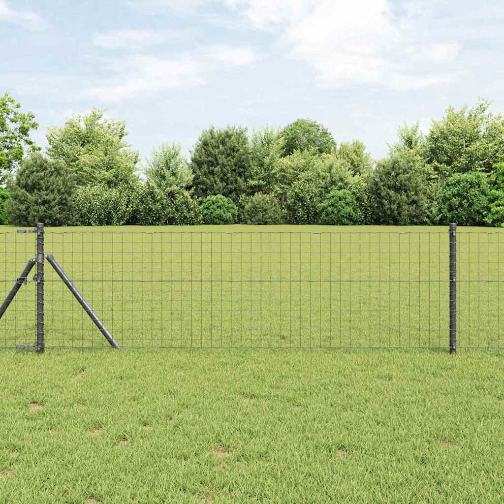 Afrasteringspaal 26 pcs Grijs 3,2 x 3,2 x 100 cm is nu te koop bij PeponiXL, paradijselijk wonen!
