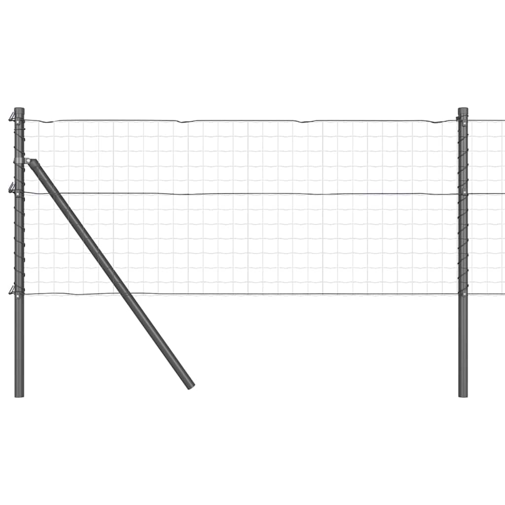 Afrasteringspaal 52 pcs Grijs 3,2 x 3,2 x 120 cm is nu te koop bij PeponiXL, paradijselijk wonen!