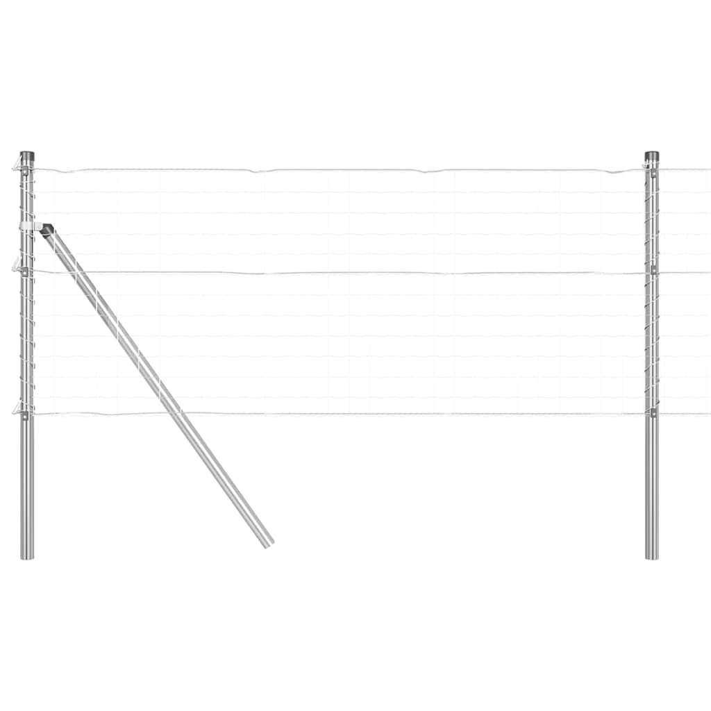 Afrasteringspaal 52 pcs Grijs 3,2 x 3,2 x 120 cm is nu te koop bij PeponiXL, paradijselijk wonen!