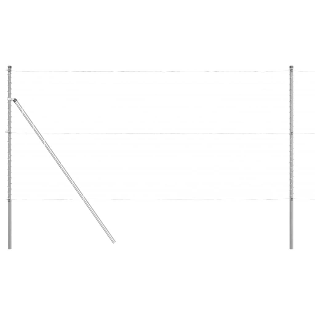 Afrasteringspaal 52 pcs Grijs 3,2 x 3,2 x 170 cm is nu te koop bij PeponiXL, paradijselijk wonen!