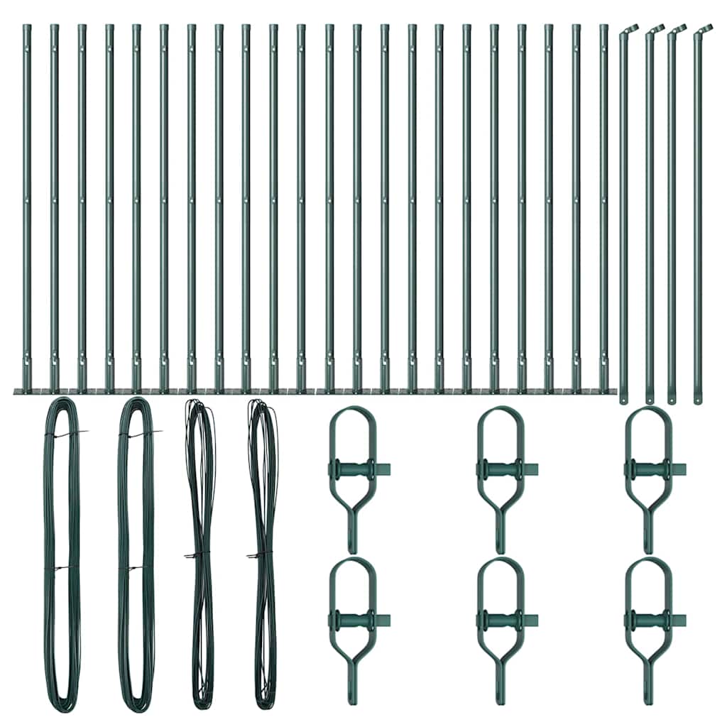 Afrasteringspaal 26 pcs Grijs 3,2 x 3,2 x 90 cm is nu te koop bij PeponiXL, paradijselijk wonen!