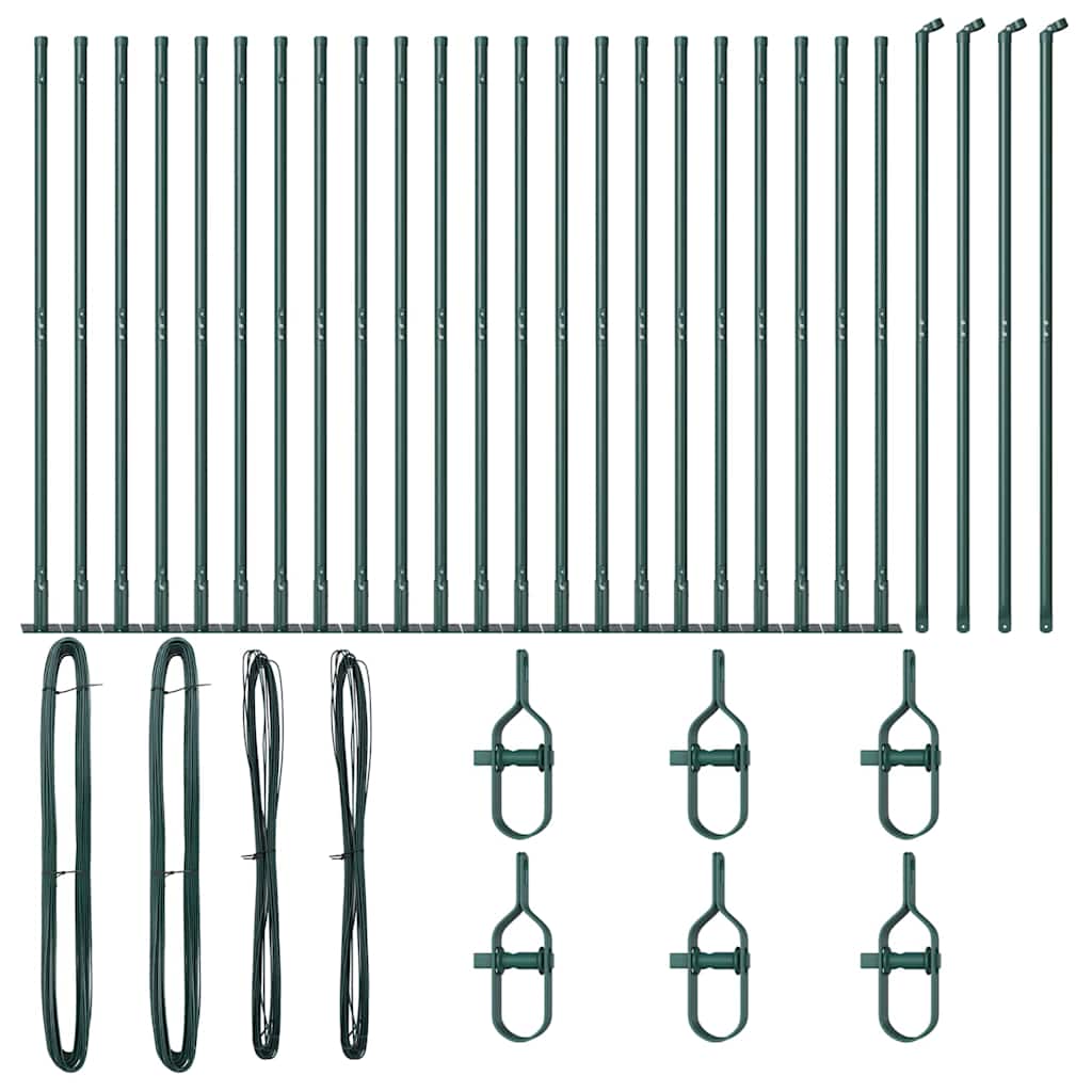 Afrasteringspaal 26 pcs Grijs 3,2 x 3,2 x 150 cm is nu te koop bij PeponiXL, paradijselijk wonen!