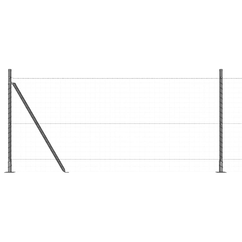 Hekpaal met betonnen voet 52 st Grijs Gepoedercoat staal is nu te koop bij PeponiXL, paradijselijk wonen!