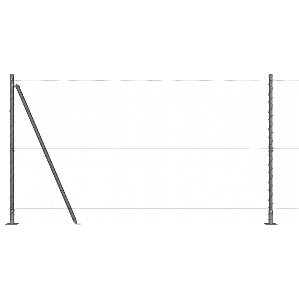 Afrasteringspaal 26 pcs Grijs 3,2 x 3,2 x 130 cm is nu te koop bij PeponiXL, paradijselijk wonen!