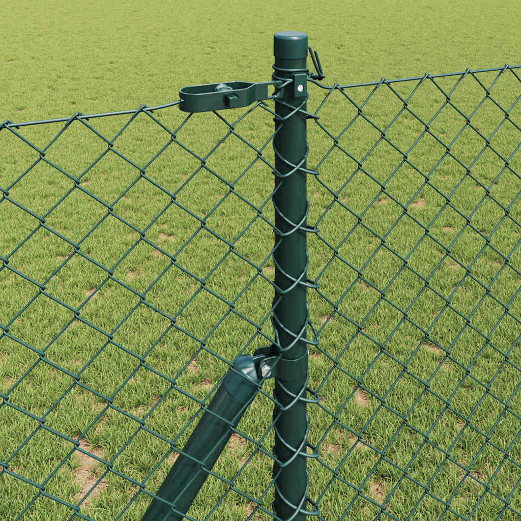 Afrasteringspaal Groen 25 x 1 m (40 x 40 mm gaas) Staal en PVC is nu te koop bij PeponiXL, paradijselijk wonen!