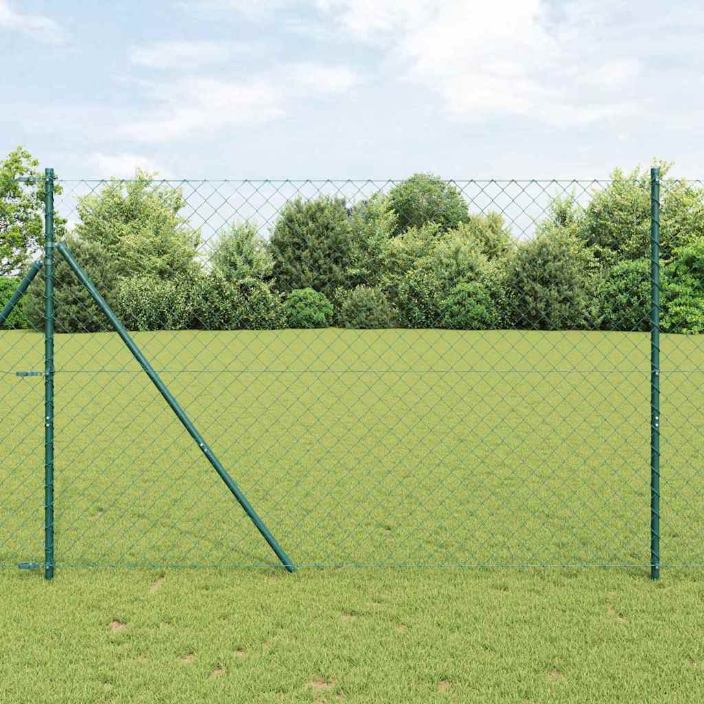 Afrasteringspaal Groen 1,5 x 25 m (60 x 60 mm gaas) Staal is nu te koop bij PeponiXL, paradijselijk wonen!