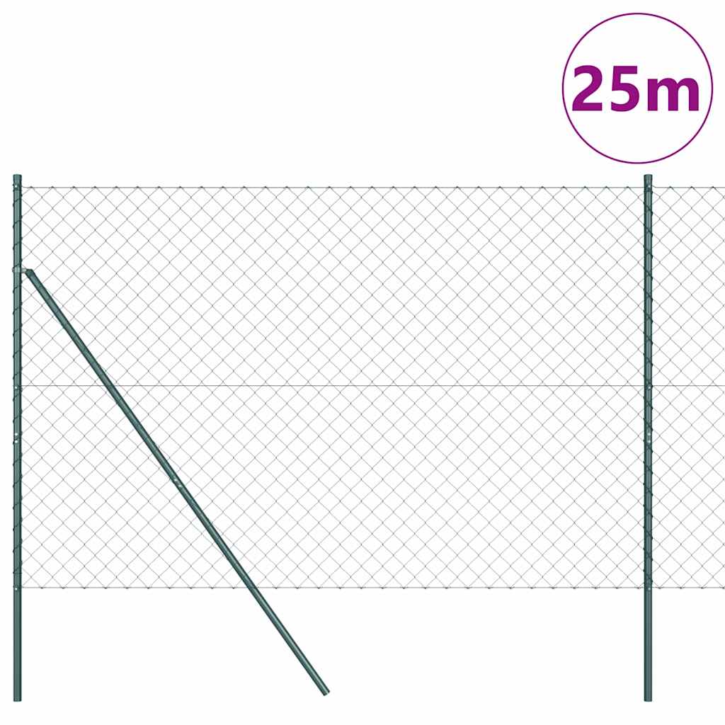Afrasteringspaal Groen 1,5 x 25 m (60 x 60 mm gaas) Staal is nu te koop bij PeponiXL, paradijselijk wonen!