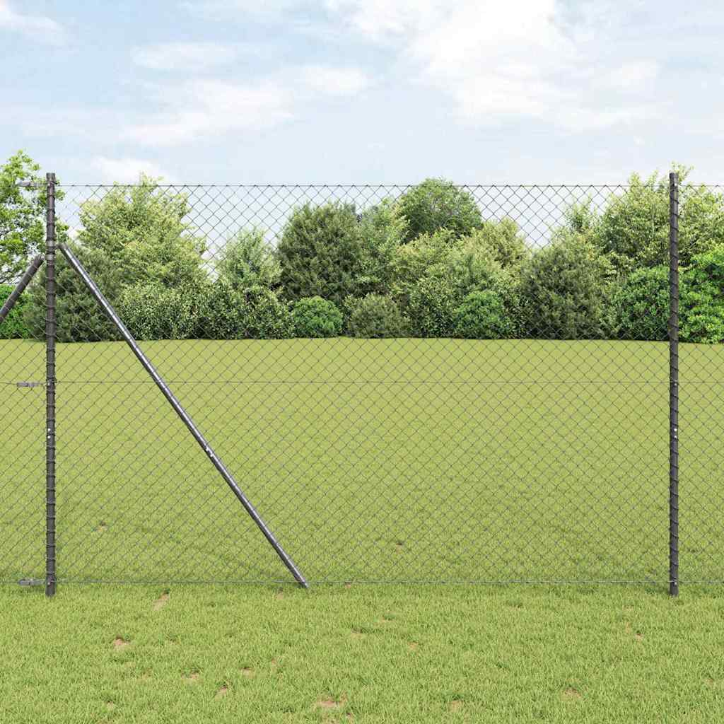 Afrasteringspaal Grijs 10 x 1,6 m (40 x 40 mm gaas) is nu te koop bij PeponiXL, paradijselijk wonen!
