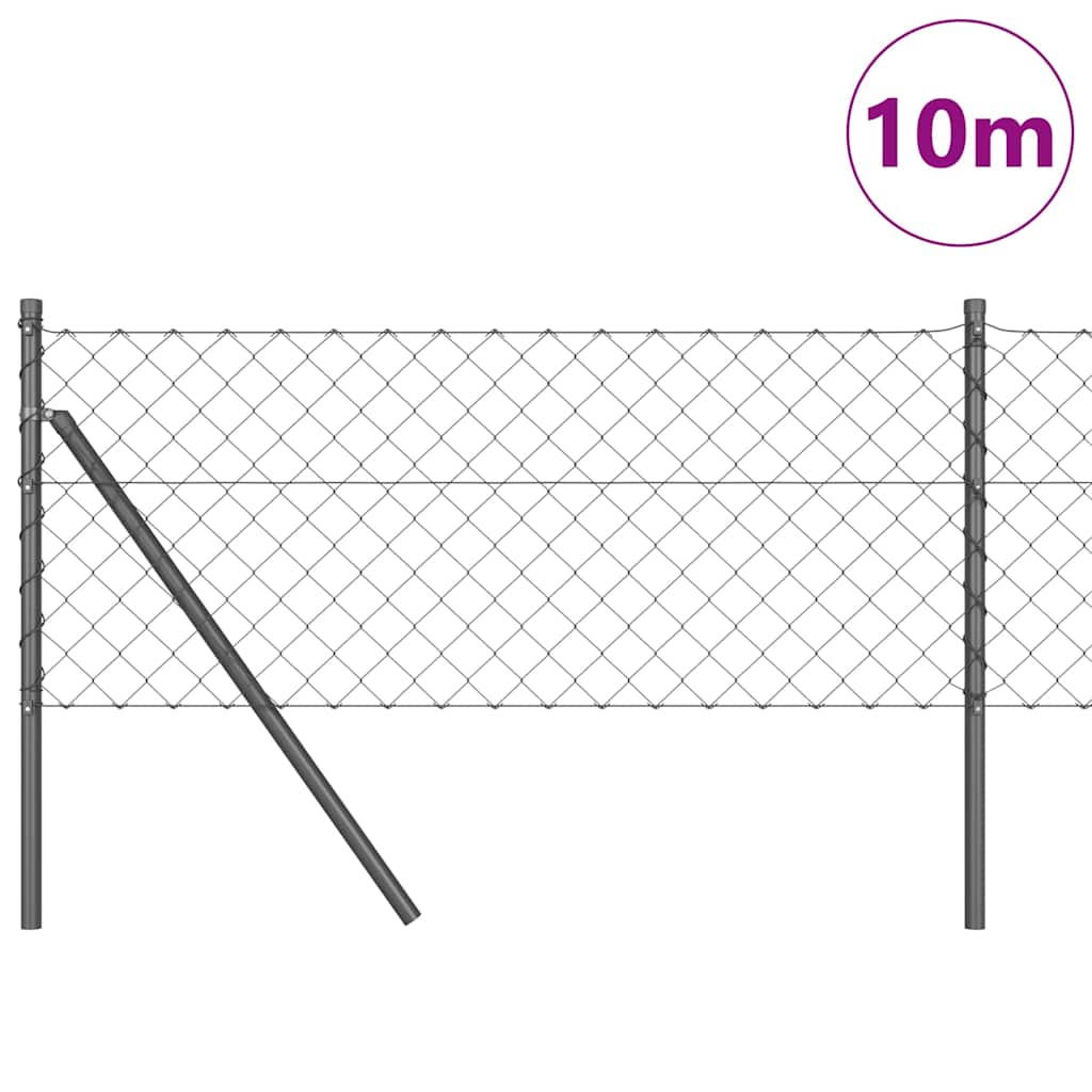 Afrasteringspaal Grijs 10 x 0,8 m (60 x 60 mm gaas) is nu te koop bij PeponiXL, paradijselijk wonen!