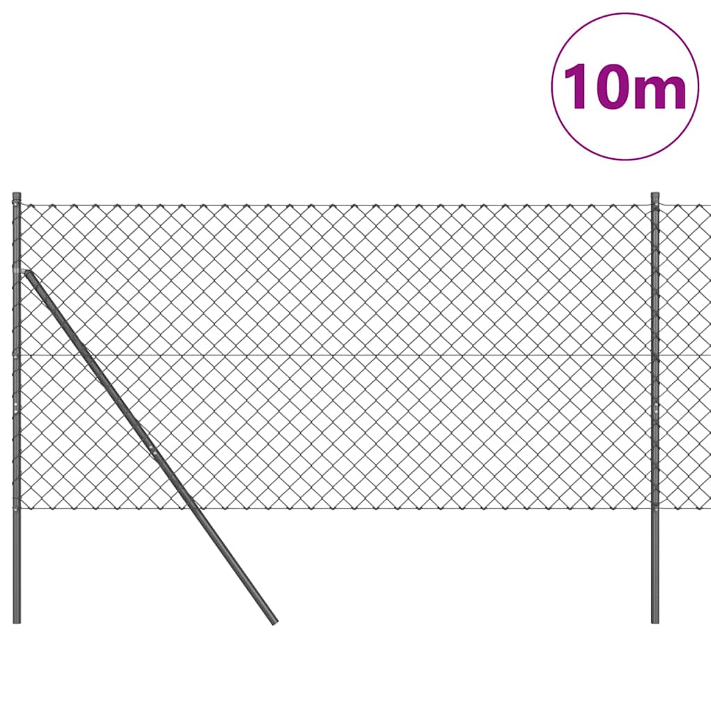Afrasteringspaal Grijs 10 x 1,2 m (60 x 60 mm gaas) is nu te koop bij PeponiXL, paradijselijk wonen!