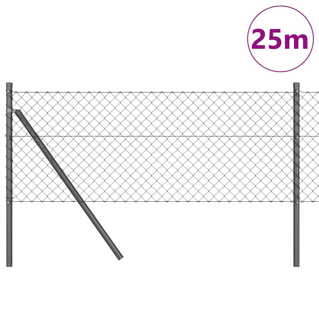 Afrasteringspaal Grijs 25 x 0,4 m (40 x 40 mm gaas) is nu te koop bij PeponiXL, paradijselijk wonen!