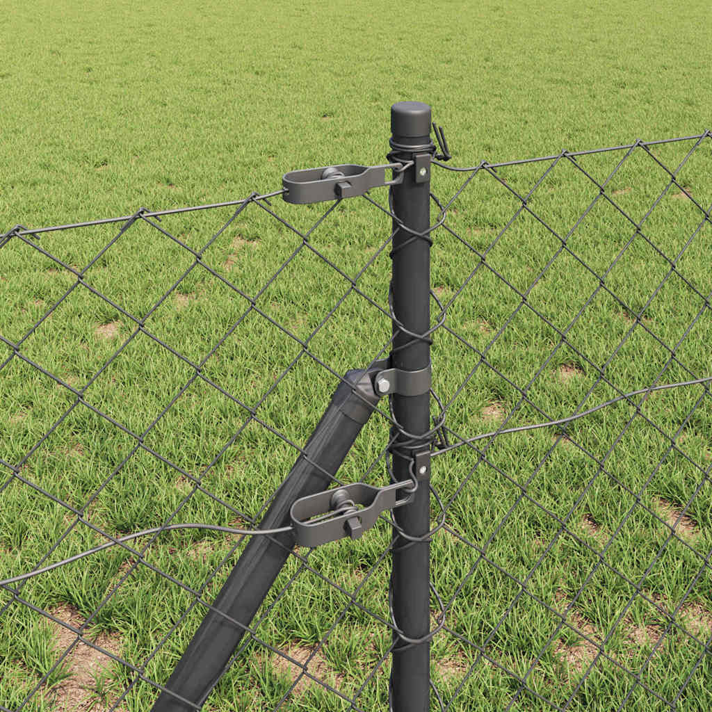 Afrasteringspaal Grijs 25 x 0,4 m (60 x 60 mm gaas) is nu te koop bij PeponiXL, paradijselijk wonen!