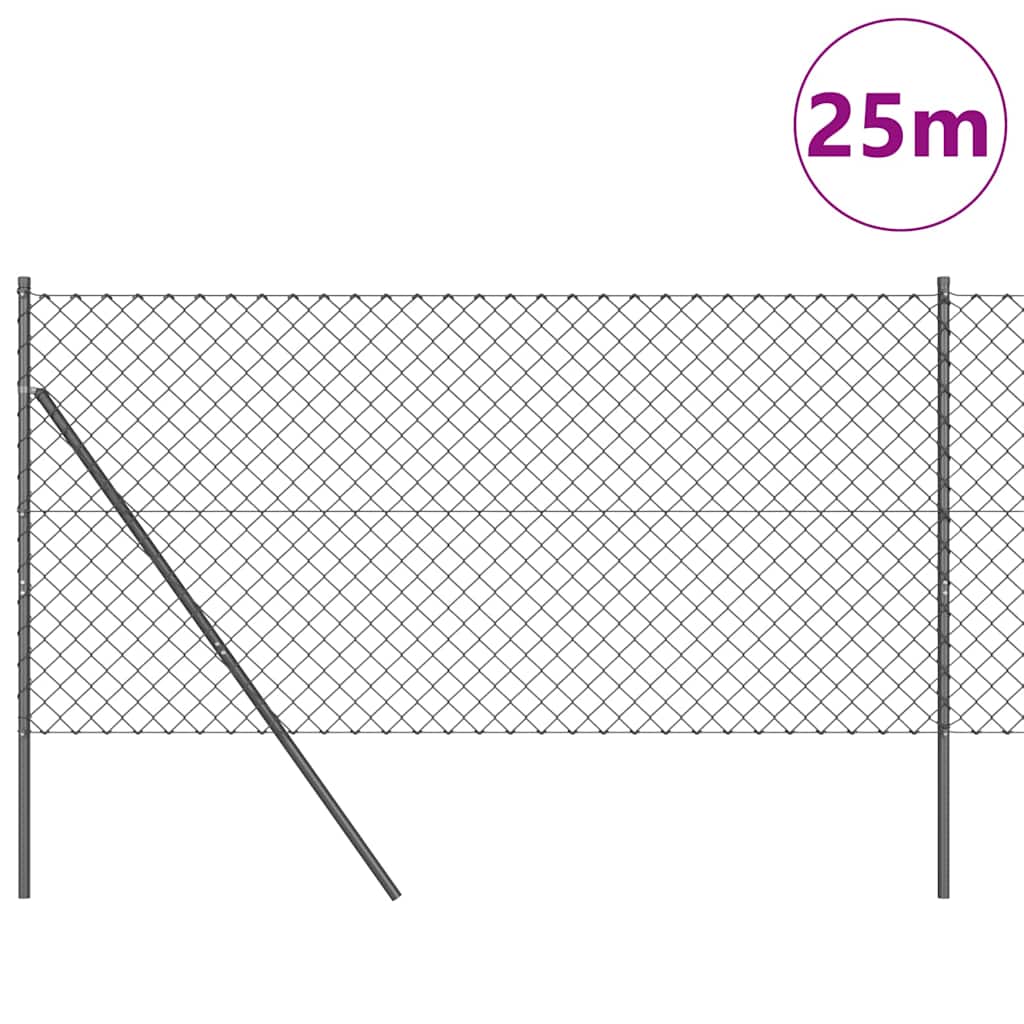 Afrasteringspaal Grijs 25 x 1,4 m (60 x 60 mm gaas) is nu te koop bij PeponiXL, paradijselijk wonen!